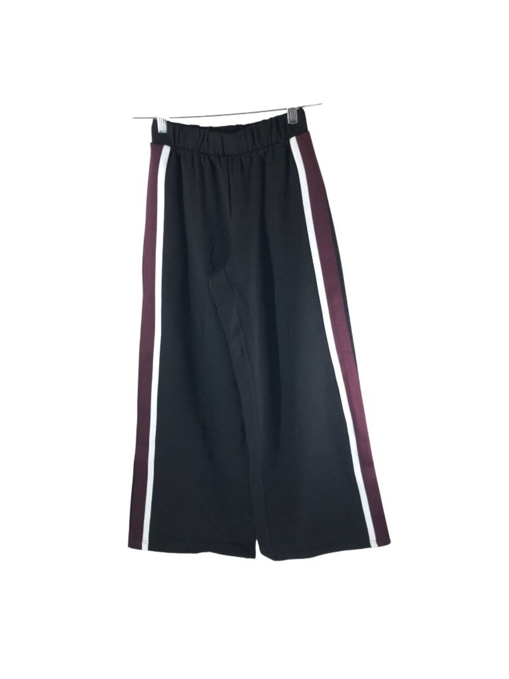 Universal Standard Stephanie Wide-Leg Ponte Pant Tuxedo Stripe Black 4XS US 00-0